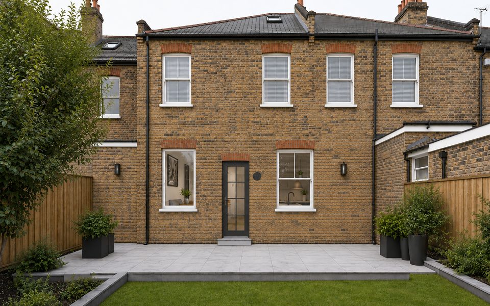 Existing house survey ahead of an extension design