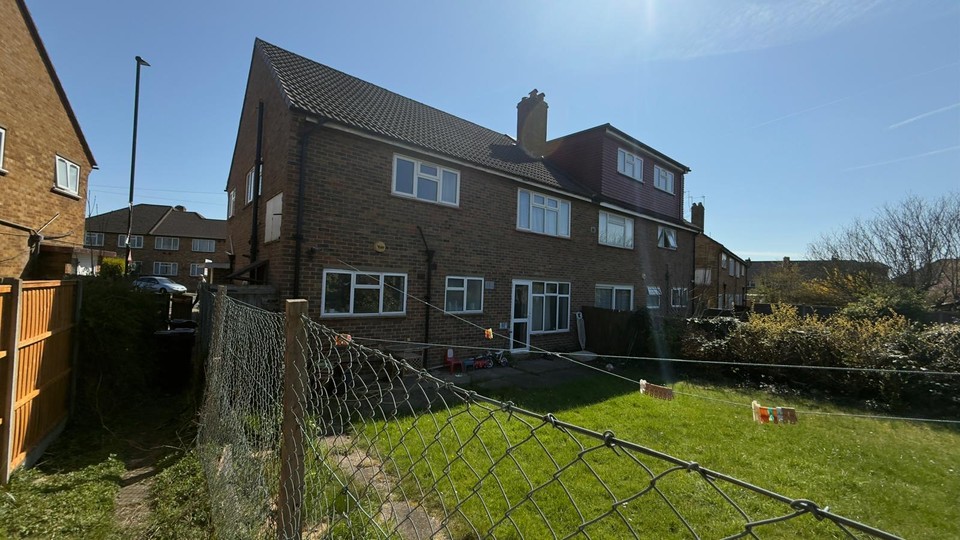 Existing rear elevation of 136 Sutton Lane, Hounslow, prior to the approved loft conversion